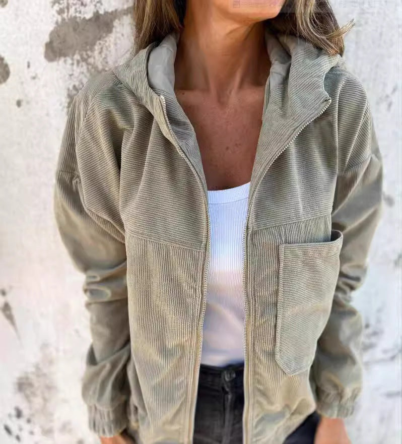 Leisure jacket for women in cord Lune London