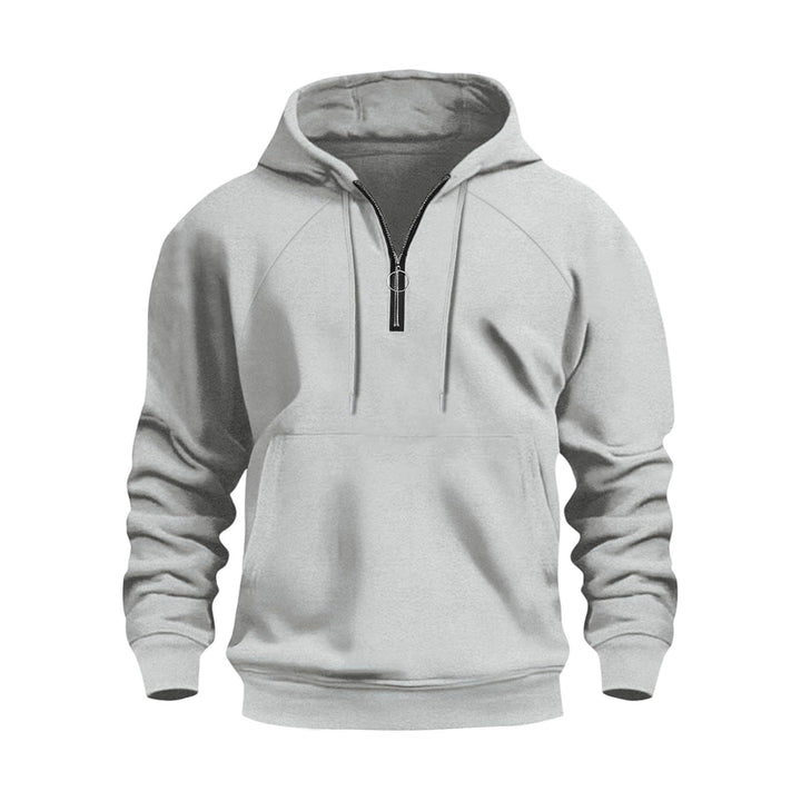 Men's functional hooded sweatshirt with half-zip Chic and Style
