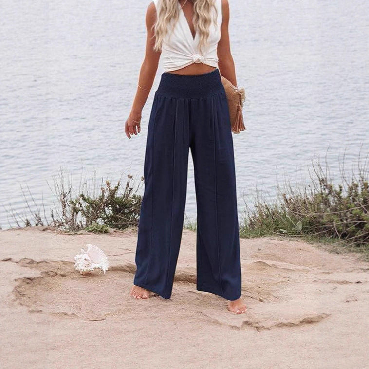 Ladies Wide Palazzo Pants Lune London