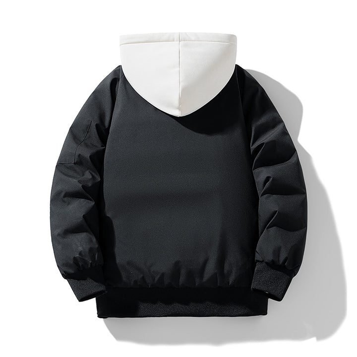 Women's quilted transitional jacket with removable hood lining Lune London