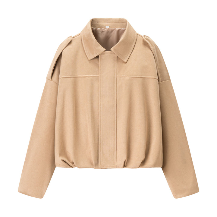 Short transitional jacket for women with modern details and a relaxed fit Lune London