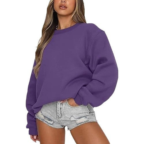 Ladies Oversized Sweatshirt with Wide Sleeves Lune London