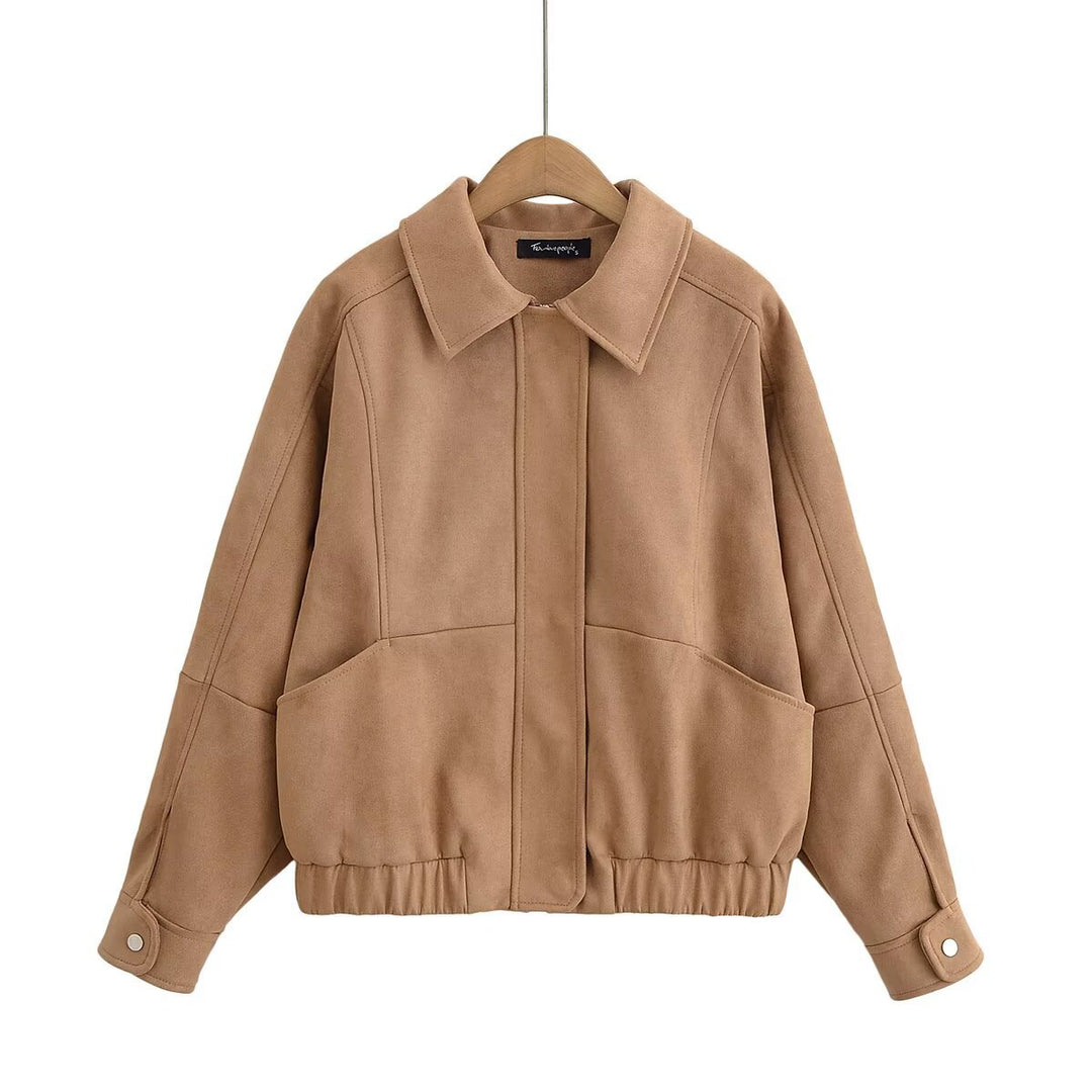 Ladies fashionable vest in high-quality faux suede leather Lune London