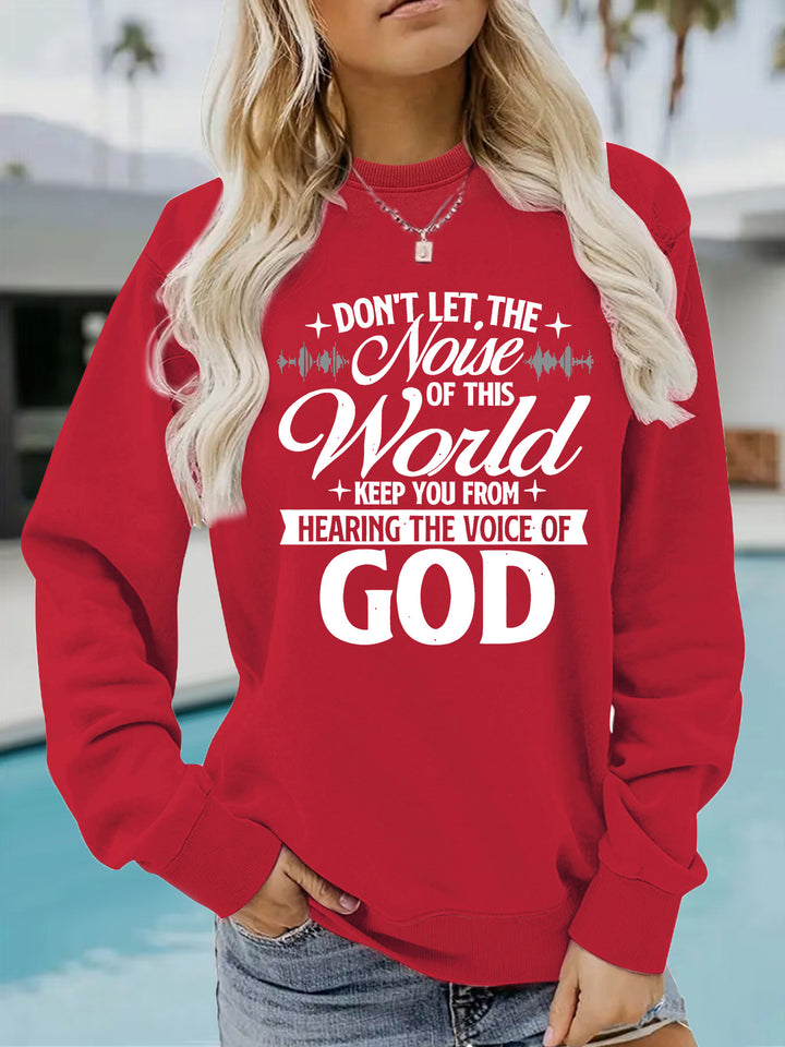 Sweatshirt pour femmes avec imprimé inspirant et coupe confortable Chic & Stil