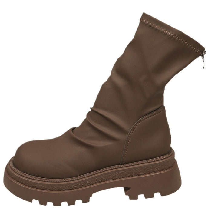 Fashion boots for ladies with lined design and robust profile Lune London