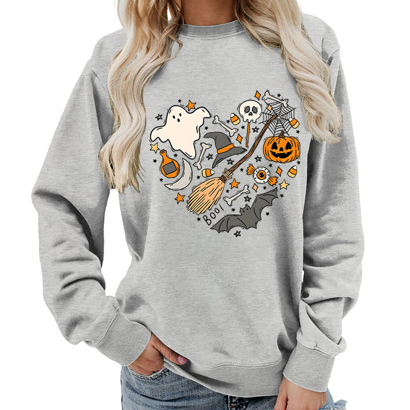 Sweatshirt d'Halloween pour femmes avec design créatif Chic & Stil