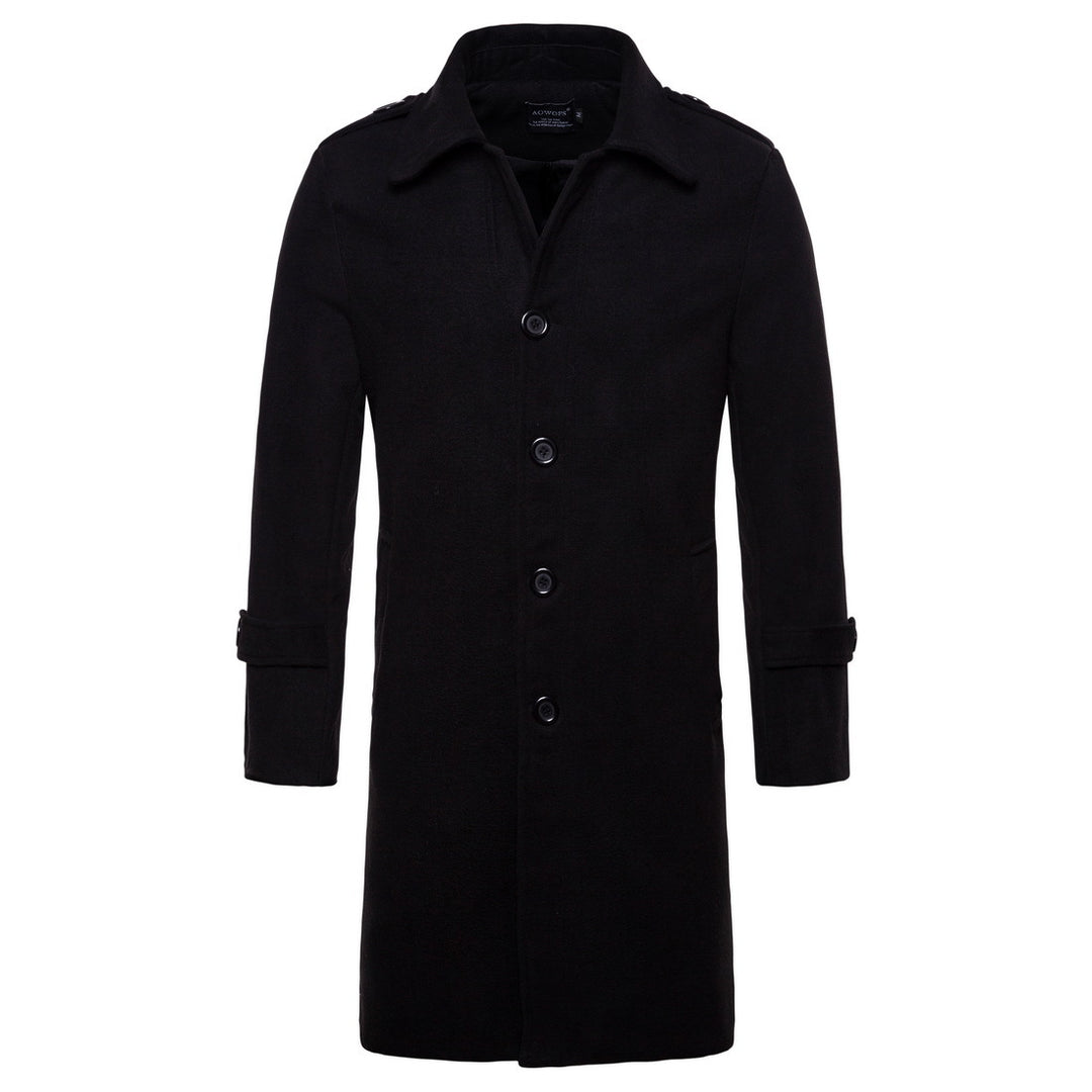 Elegant wool coat for men in classic cut with practical pockets Lune London