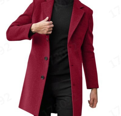 Lune London | Men's Elegant Wool Coat with Modern Cut and Warm Interior