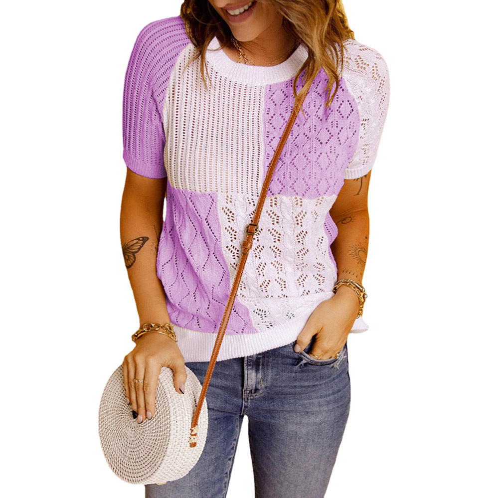 Women Fashion Knit Tops with Unique Patterns and a Casual Chic Fit