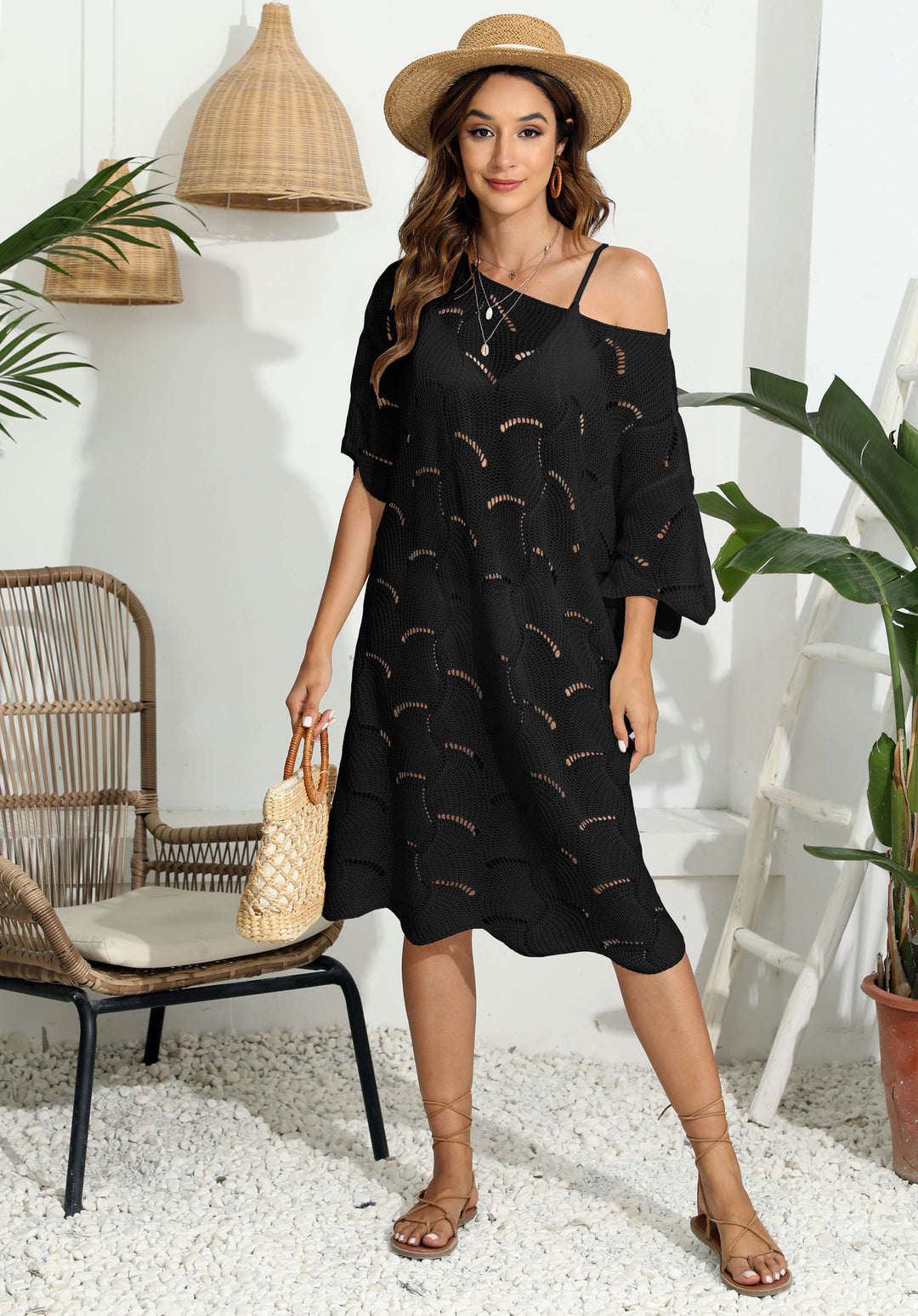 Women Plus Size Crochet Dress Stylish Lune London