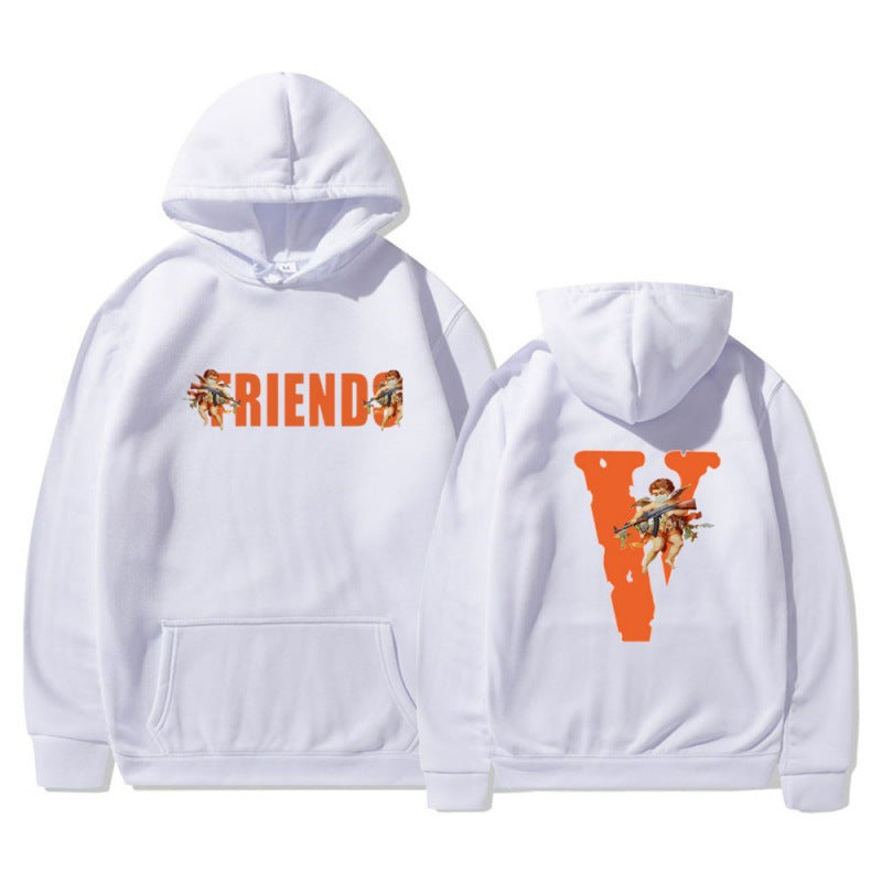 Women's hoodie with characteristic front and back print Lune London