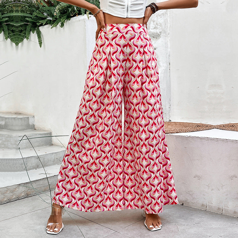 Chic and stylish flared patterned pants for women