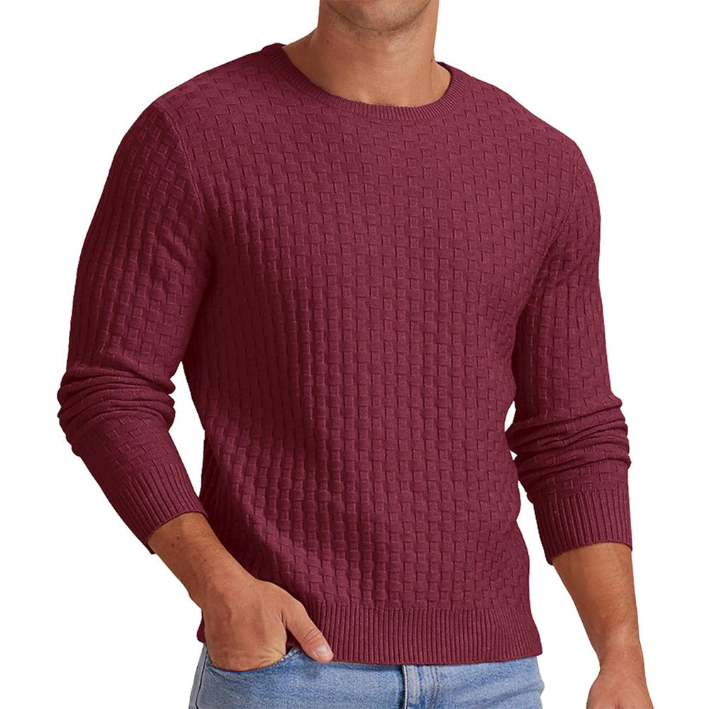Structured sweatshirt for men with round neck and long sleeves Lune London