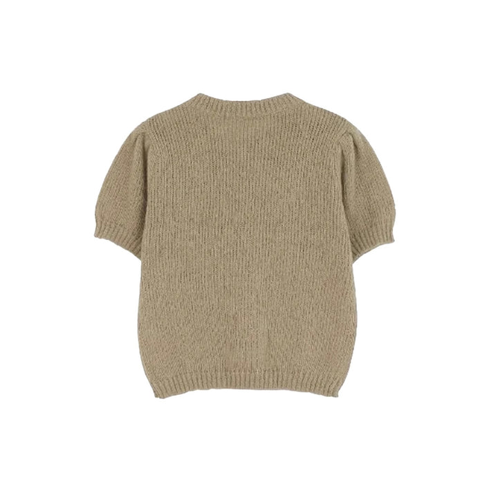 Soft knit pullover with puff sleeves for women Lune London