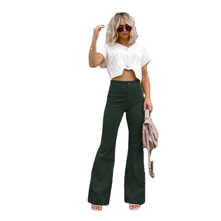 Flared jeans for women with high waist and fitted cut Lune London