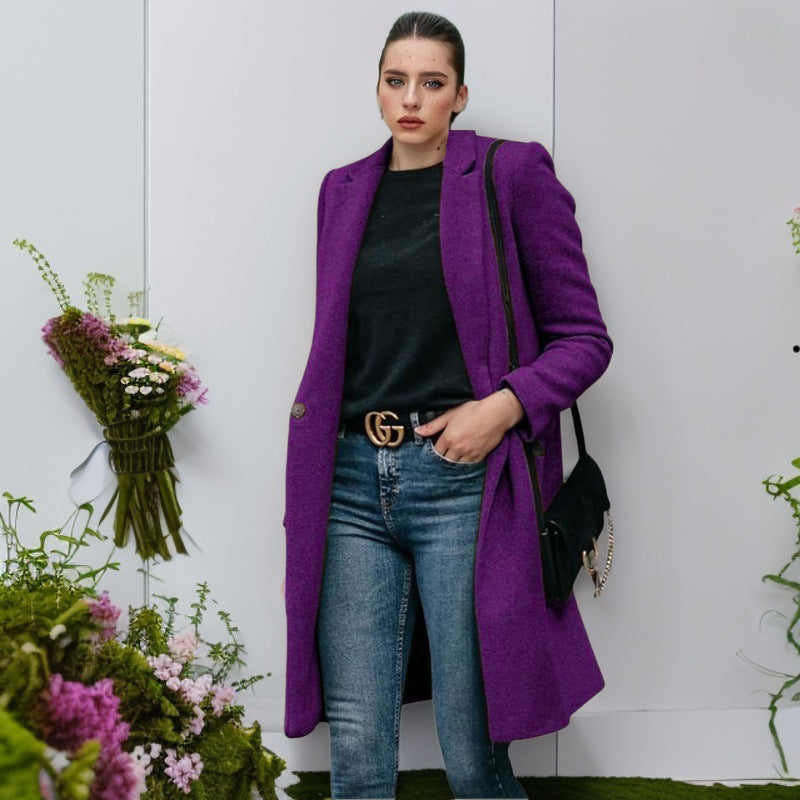Ladies elegant and comfortable wool coat Lune London