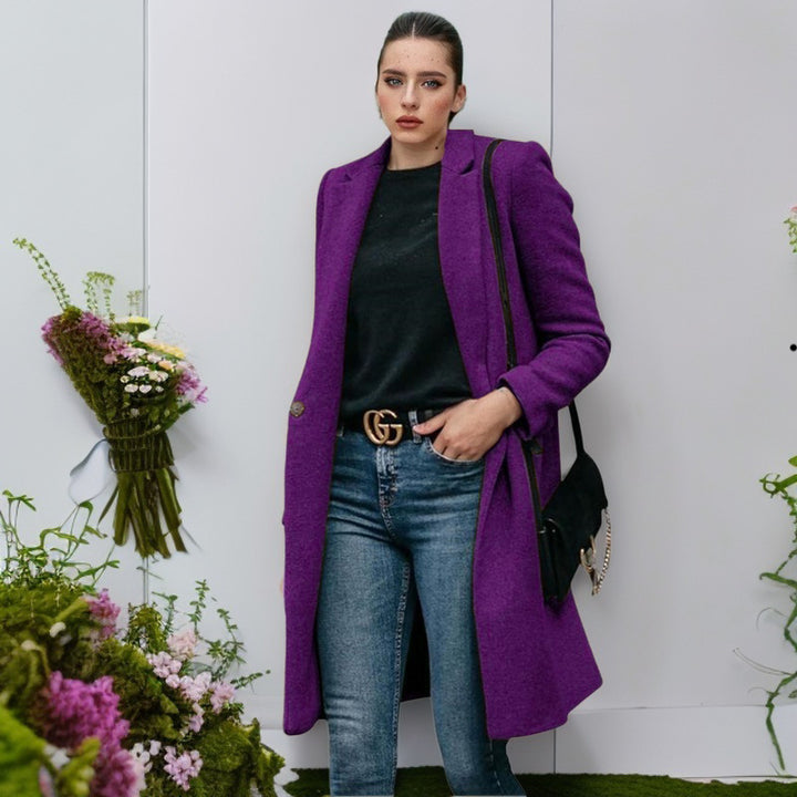 Ladies elegant and comfortable wool coat Lune London