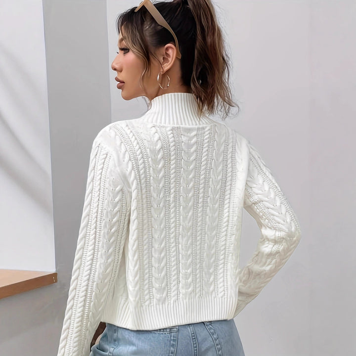 Cardigan for women with modern zip closure Lune Londonl