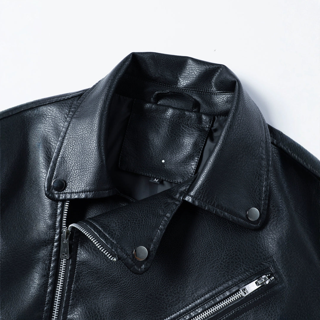 Lune London faux leather and denim jacket for men