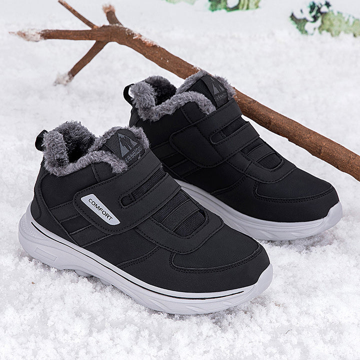 Insulated winter sneakers for women with a convenient velcro closure and a soft inner lining Lune London