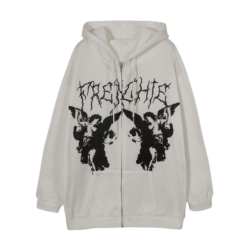 Ladies Urban Hoodie with creative graphic design Lune London