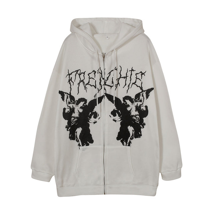 Ladies Urban Hoodie with creative graphic design Lune London