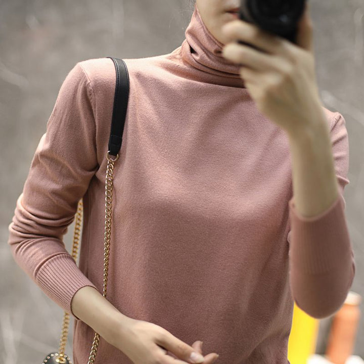 Pull col roulé de haute qualité pour femmes Chic & Stil
