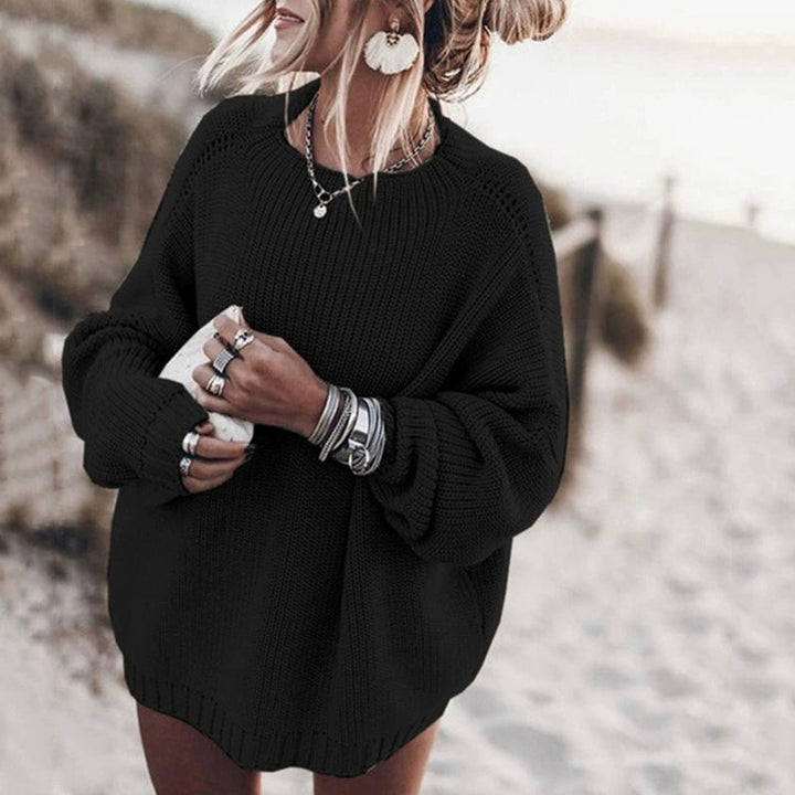 Ladies Oversized Knit Sweater Chic Und Stil