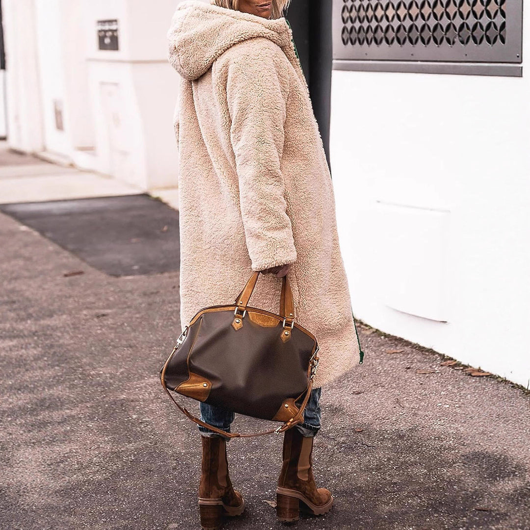 Ladies quilted parka with hood and relaxed fit Lune London