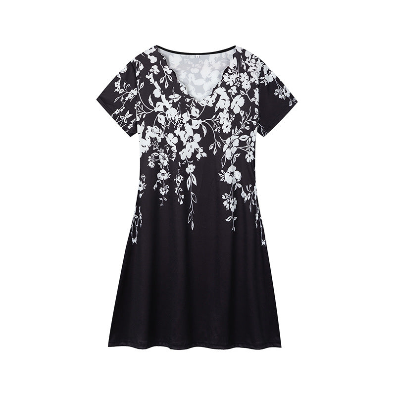 Lune London floral print short sleeve dress