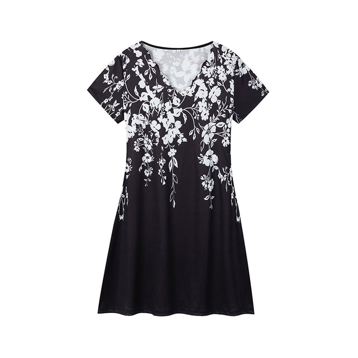 Lune London floral print short sleeve dress
