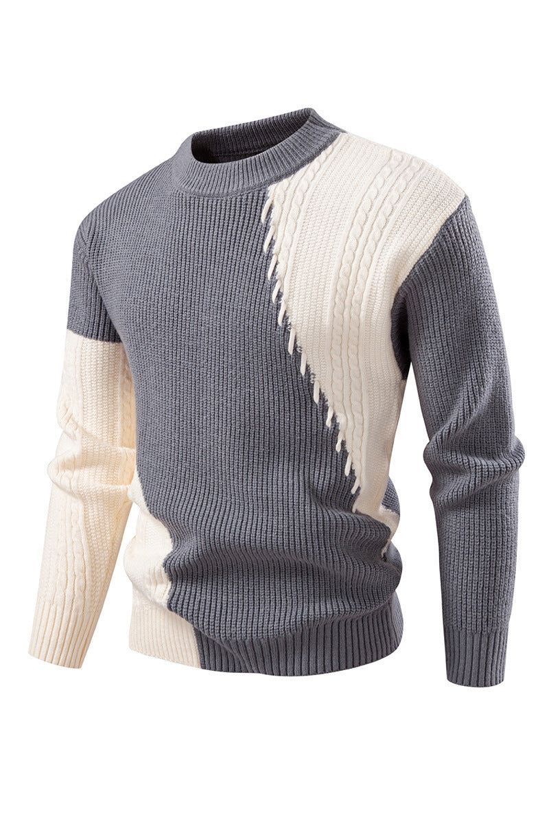 Elegant knitted sweater for men with a unique cable pattern and a modern design Lune London