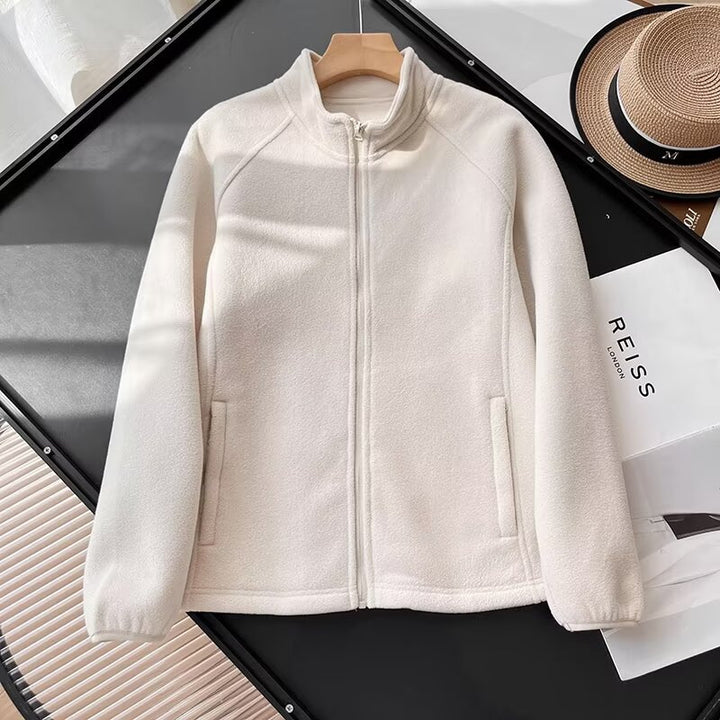 Veste en polaire cosy pour femmes avec col montant Chic & Stil