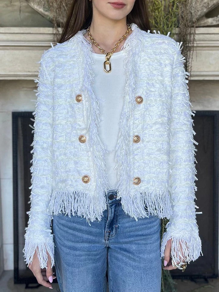 Trendy fringed jacket for women Lune London