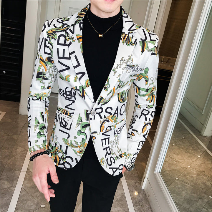 Designer men's jacket with striking graphic pattern Lune London