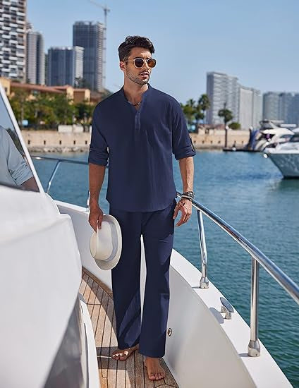 Men's Relaxed Chic Coastal Lounge Set