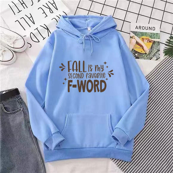 Women's hoodie with funny slogan and casual cut Chic & Stil