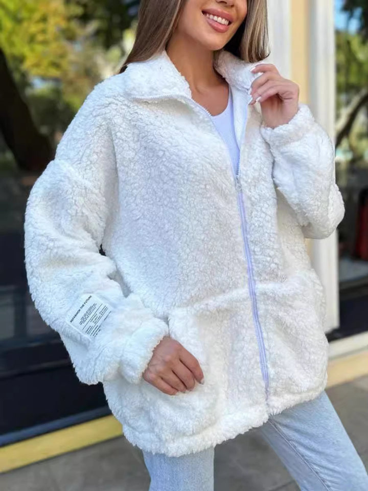 Zipped fleece jacket for women Lune London