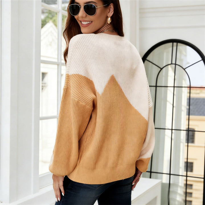 Pull décontracté pour femmes avec tricot texturé et design asymétrique Chic & Stil