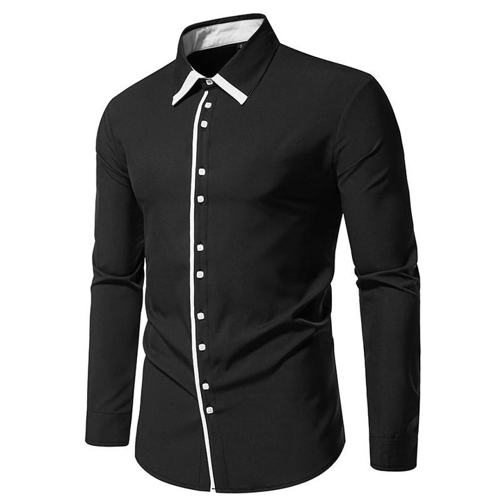 Elegant men's shirt with contrasting collar Lune London