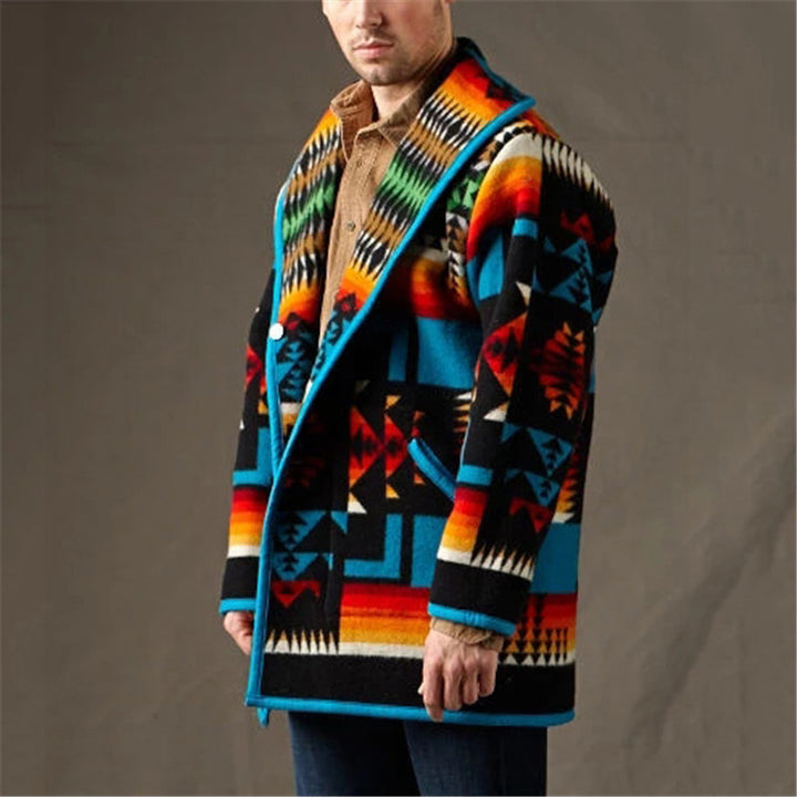 Trendy women's blazer with an eye-catching geometric design Lune London
