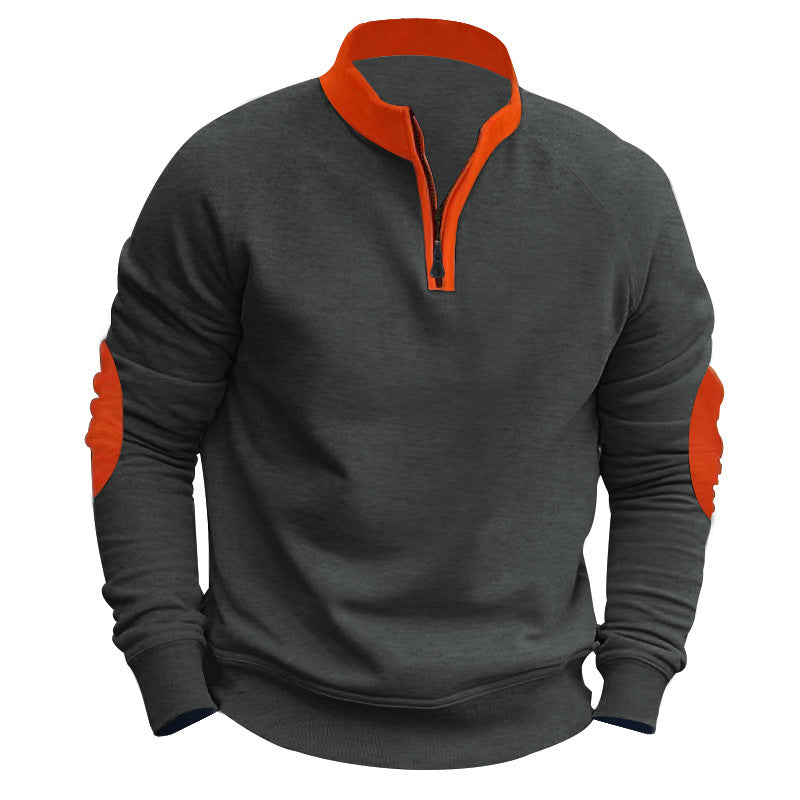 Men's functional sweatshirt with high collar and zipper Lune London