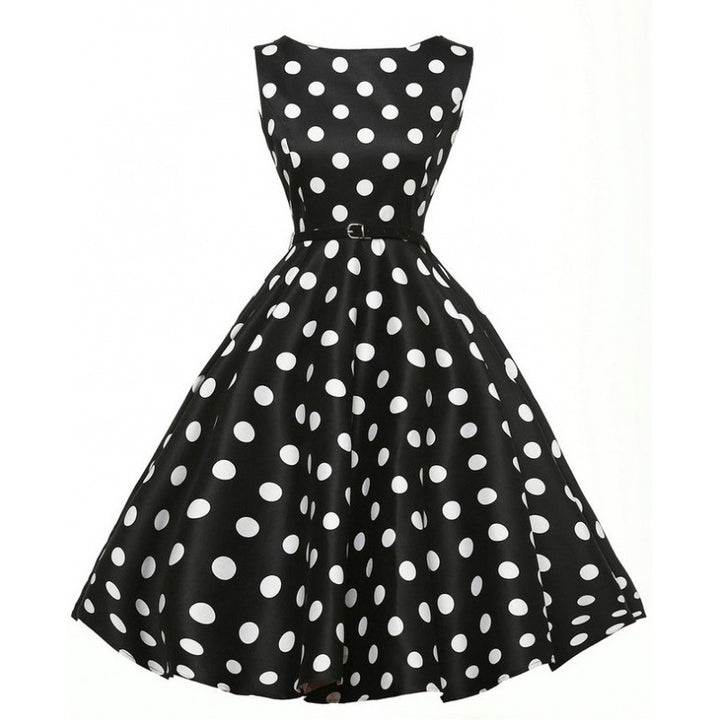 Robe swing pour femmes avec des pois Chic & Stil