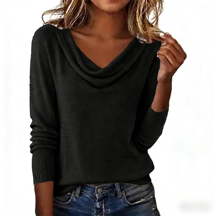 Lune London | Long-sleeved sweater with plush collar
