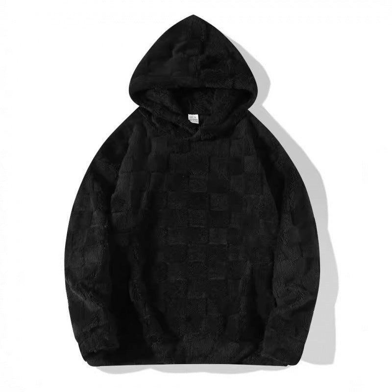 Men's hoodie in comfortable fleece with textured surface Lune London