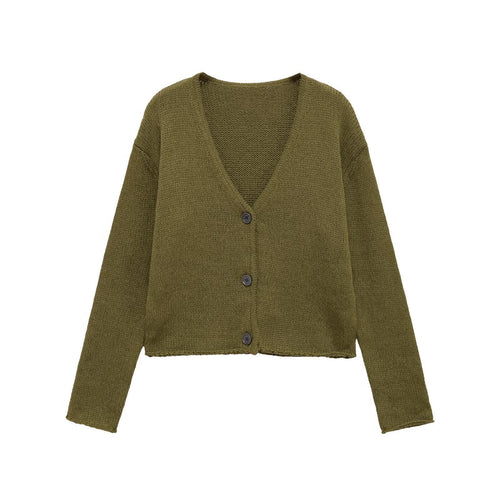Ladies casual knitted vest with V neckline and button closure Lune London