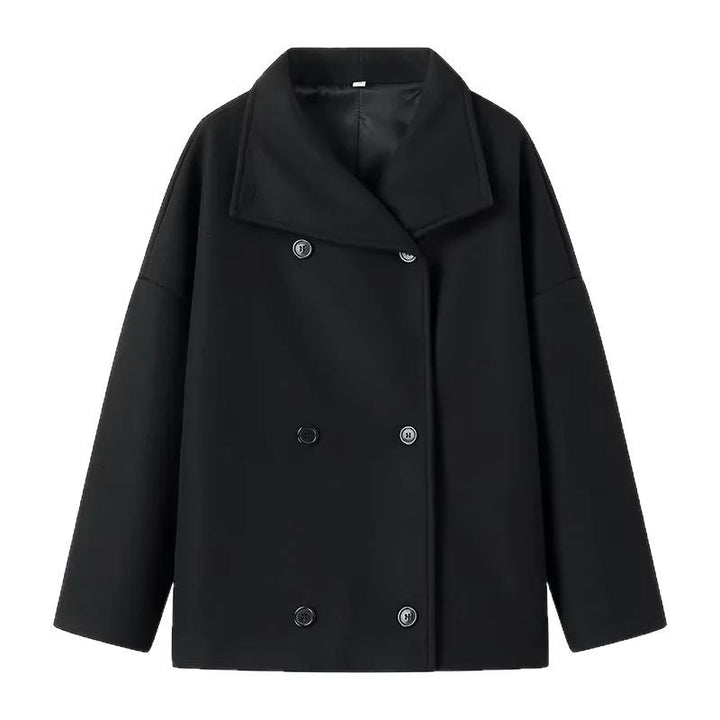 Oversized double-breasted blazer for women with elegant shawl collar and large buttons Lune London
