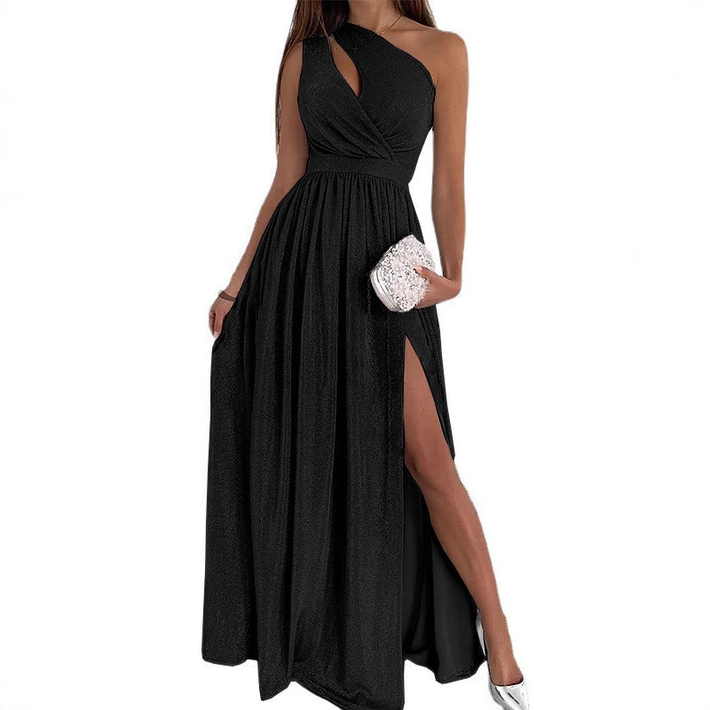 Elegant asymmetrical evening dress Lune London for women