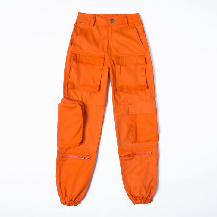 Lune London elastic waist cargo pants for women with trendy pockets