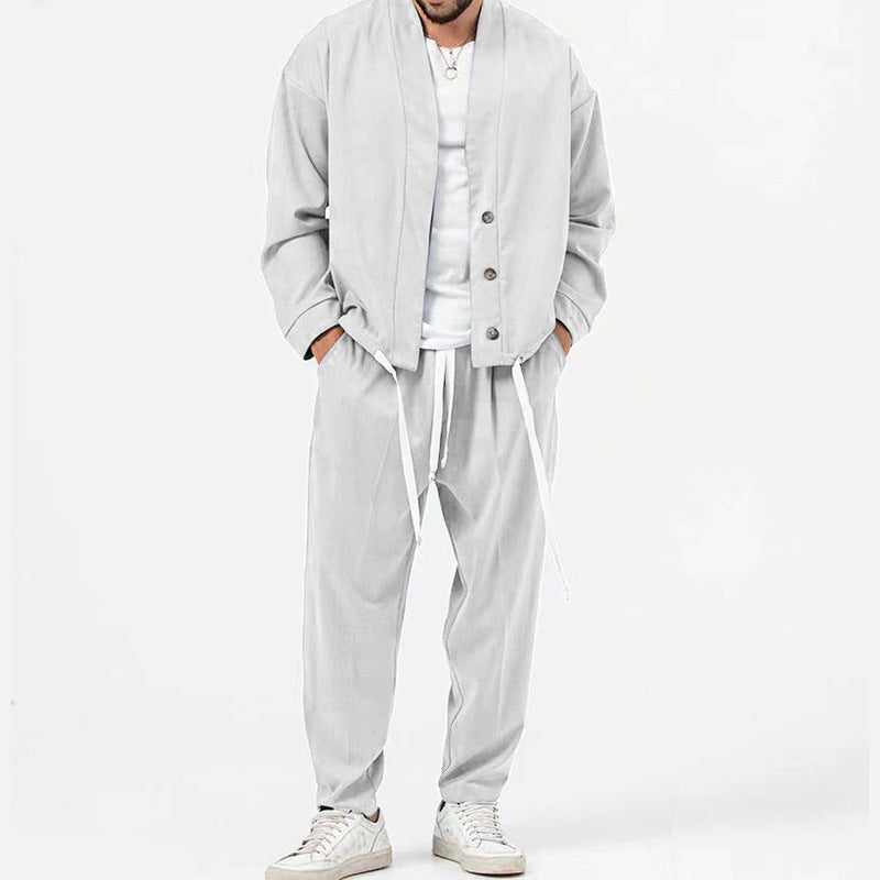 Men's stylish lightweight shirt jacket and casual pants Lune London